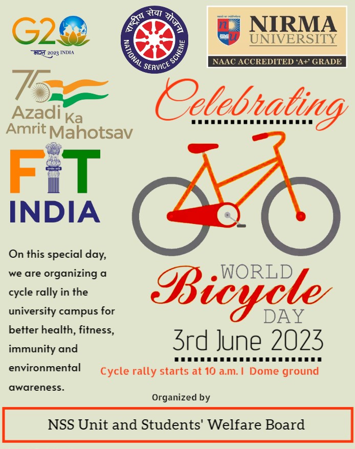 World Bicycle Day - Nirma University