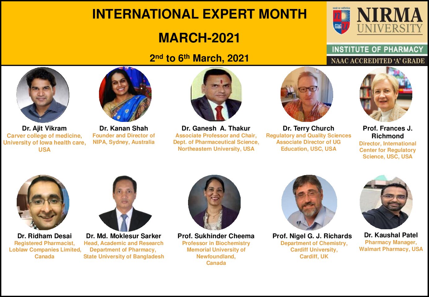 First week of International speaker month