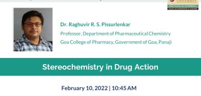 Eminent Expert Lecture Series | February 10, 2022 | Dr. Raghuvir R. S. Pissurlenkar