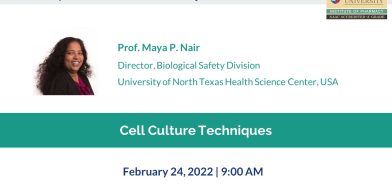 Eminent Expert Lecture Series | February 24, 2022 | Prof. Maya P. Nair