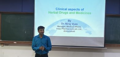 Guest lecture on “Clinical Aspects of Herbal Drugs and Medicines”