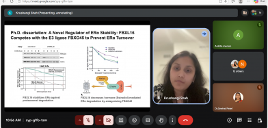 Alumni Lecture by Dr. Krushangi Shah, Senior Scientist, California, USA