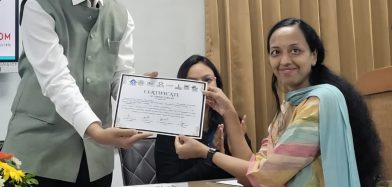 First Prize for her poster presentation