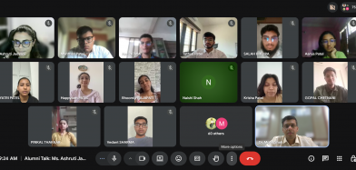 Alumni Talk by Ashruti Jadvani (16BPH007)