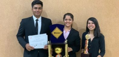 Winners of NLIU-INADR International Law school Mediation tournament 2018