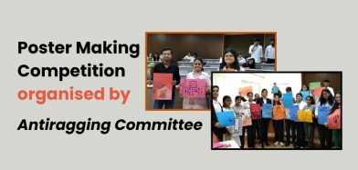 Poster making competition organised by Anti ragging Committee