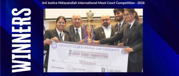 Winners @ 3rd Justice Hidayatullah International Moot Court Competition - 2026