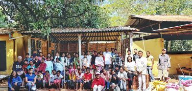 Nirma University Students Built Hall for Tribal School in Dharampur