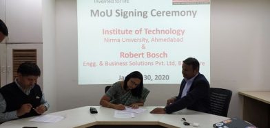 Institute of Technology, NU signed MoU with Robert Bosch Engineering & Business Solution Pvt Ltd (RBEI), Bangalore