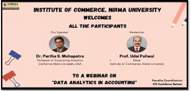 WEBINAR ON DATA ANALYTICS IN ACCOUNTING