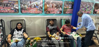 Blood Donation Camp at Institute of Commerce, Nirma University. December 30, 2025