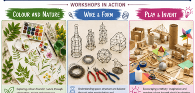 Creative workshops for newly admitted Bachelor of Design (B.Des) students