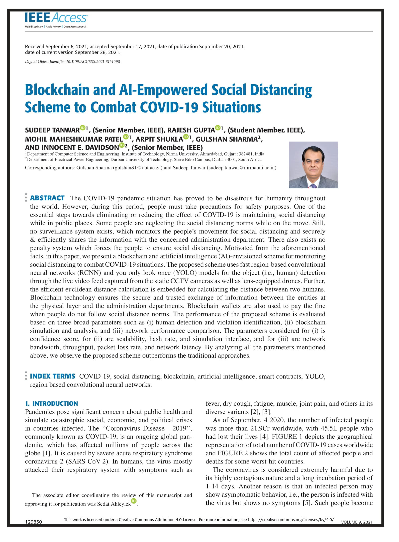 Blockchain and AI-empowered Social Distancing Scheme to Combat COVID-19 Situations