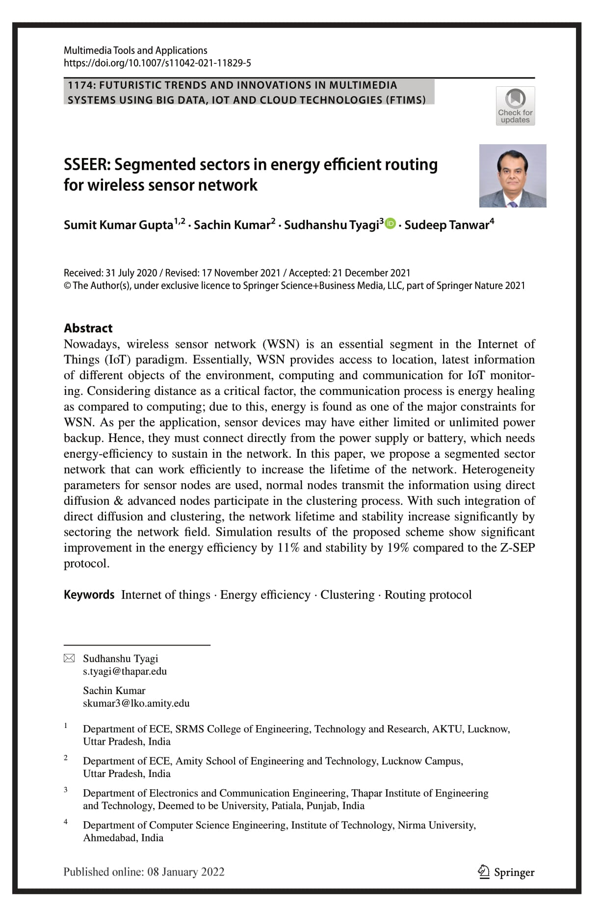 SSEER: Segmented sectors in energy-efficient routing for wireless sensor network