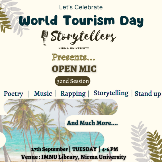 World Tourism Day (Storytellers) - Nirma University Library System