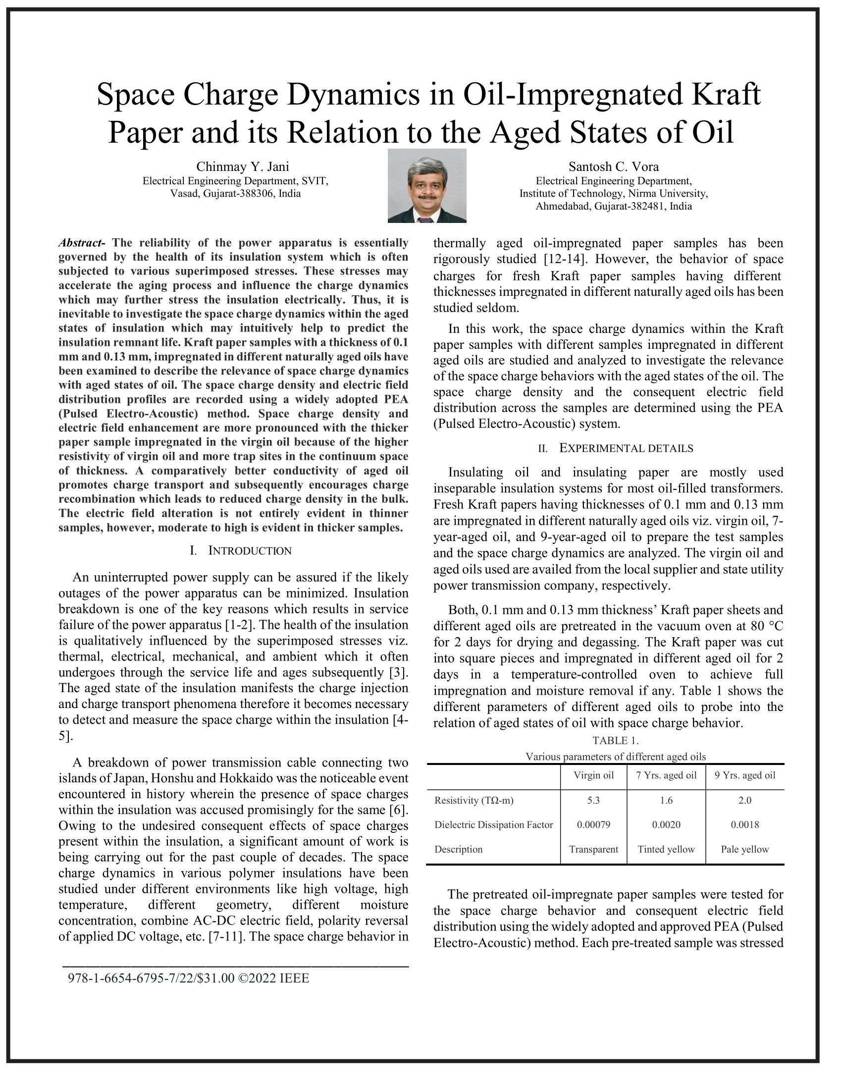 Space charge dynamics in oil-impregnated kraft paper and its relation to the aged states of oil