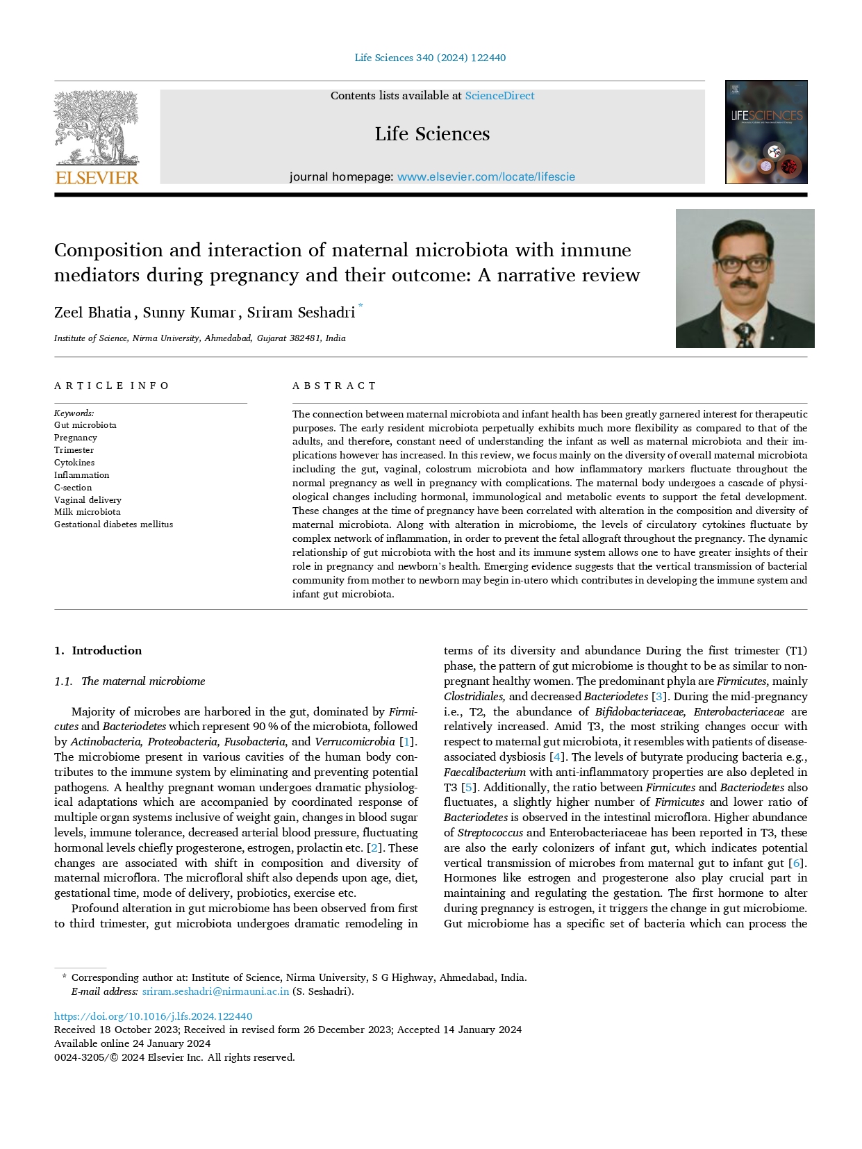 Composition and interaction of maternal microbiota with immune mediators during pregnancy and their outcome: A narrative review