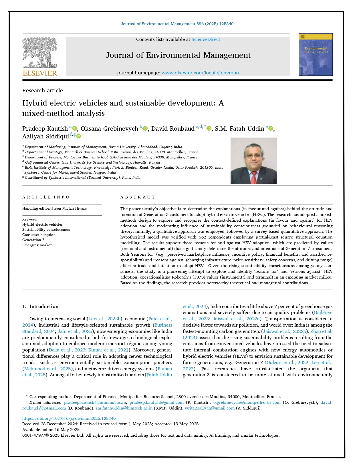 Hybrid Electric Vehicles and Sustainable Development: A Mixed-Method Analysis