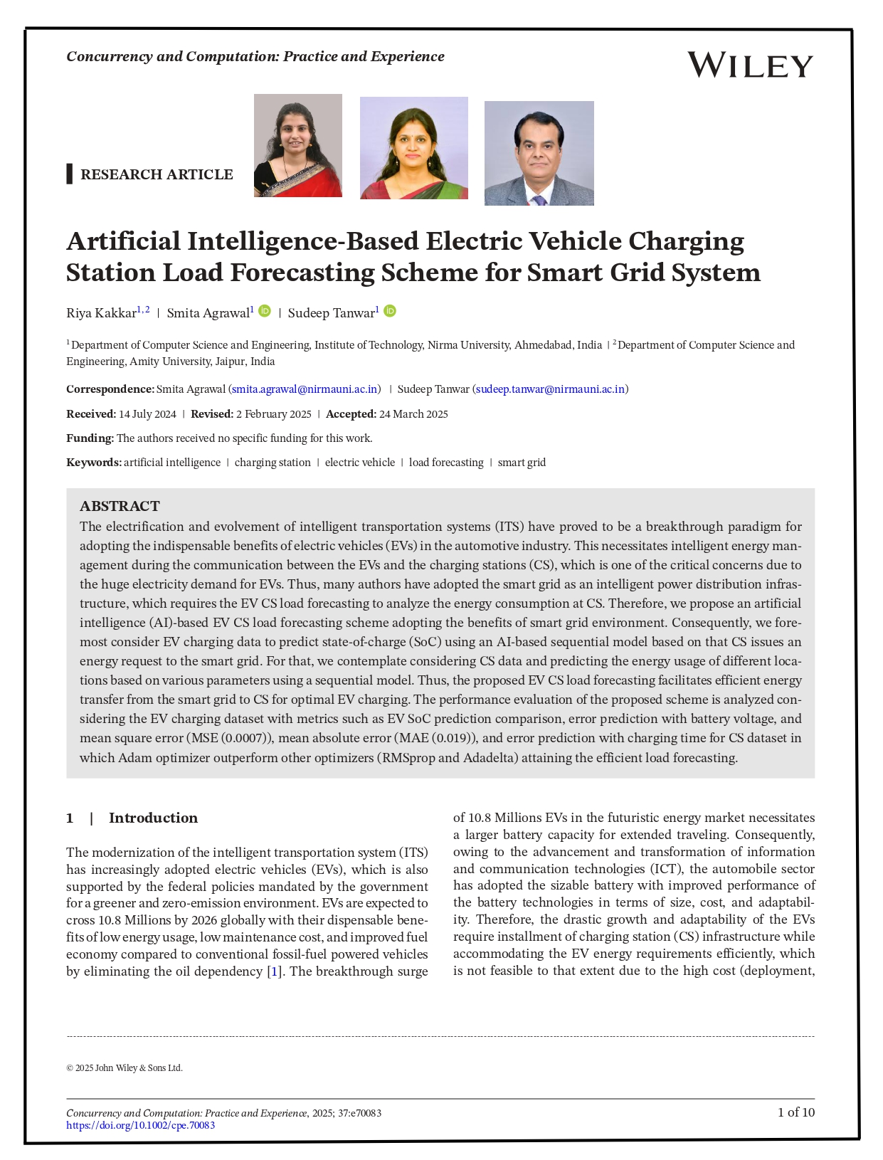 Artificial Intelligence-Based Electric Vehicle Charging Station Load Forecasting Scheme for Smart Grid System