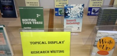 Book Display on Research Writing