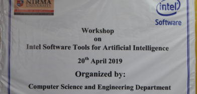INTEL Software conducted a workshop on “Tools for Artificial Intelligence”