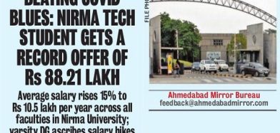 Rs 88.21 Lakh package baged by Nirma Tech CSE Student