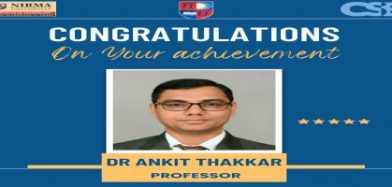 Congratulations Dr. Ankit Thakkar on your Achievement