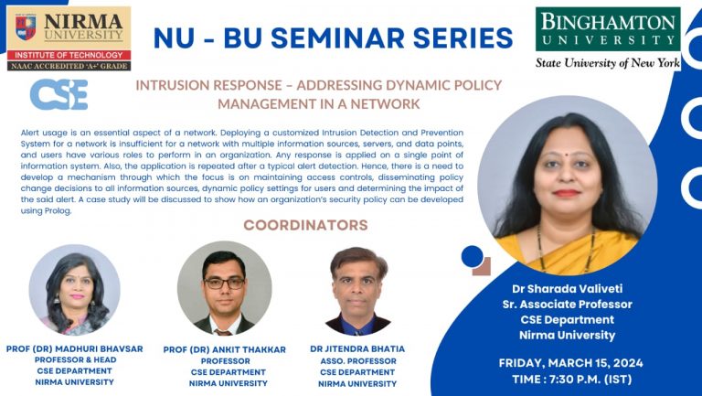 NU – BU Bilateral Seminar Series 