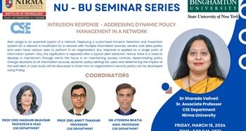 NU – BU Bilateral Seminar Series on “Recent trends in Data Science”
