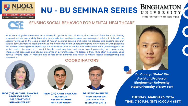 NU – BU Bilateral Seminar Series