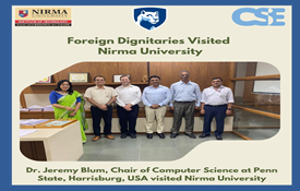 Foreign Dignitaries at Nirma University Campus