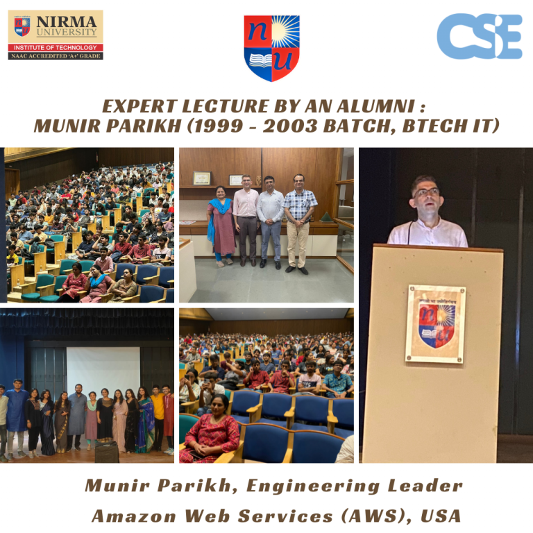 Expert Lecture by Munir Parikh, Engineering Leader at Amazon Web Services (AWS), USA