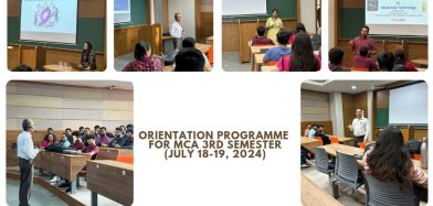 Orientation Programme for MCA Sem-III students