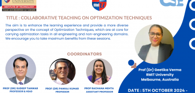 Collaborative Teaching Program on Optimization Techniques