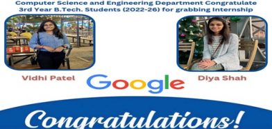 Congratulations to BTech students on securing internship in Google