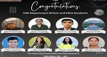 Congratulations to BTech and MCA students on securing internship and placement in IBM