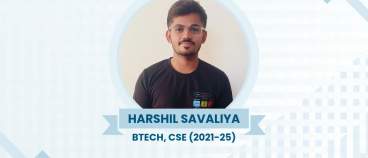 Congratulations to Harshil Savaliya on securing internship and placement in ARM