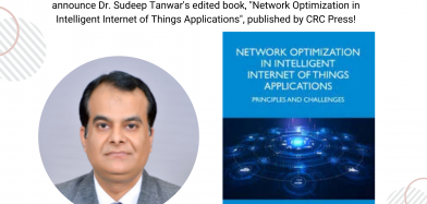 Congratulations to Dr. Sudeep Tanwar on your Achievement