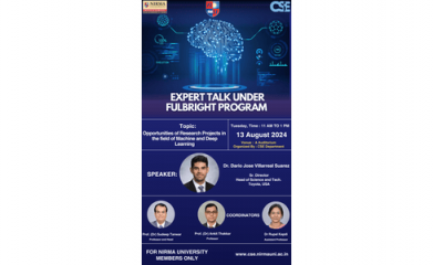 Expert Talk under the Fulbright Program on “Opportunities of Research Projects in the field of Machine and Deep Learning”