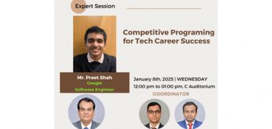 Expert Talk on Unlocking Tech Career Success through Competitive Programming