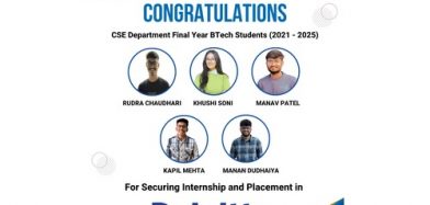 Congratulations to BTech Students on securing Internship and Placement in Deloitte