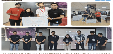 Congratulations Rushi, Rishika and Rajat on securing 3rd prize in the Dot Slash 8.0 Hackathon