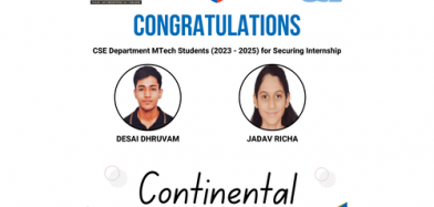 Congratulations to MTech Students on Securing Internship at Continental