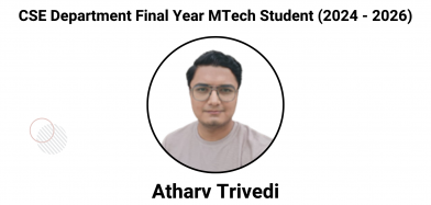 Congratulations to Atharv Trivedi (MTech Student) on Securing an Internship in SoluteLabs