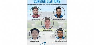 Congratulations to MTech Students (2024-2026) on Securing an Internship and Placement in eInfochips