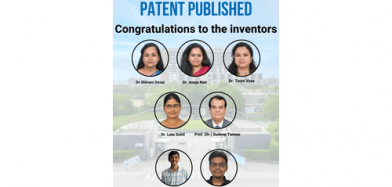 Congratulations to the Inventors for the Successful Publication of their Patent