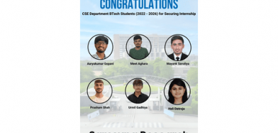 Congratulations to BTech Students (2022-26 Batch) on Securing an Internship at Samsung Research
