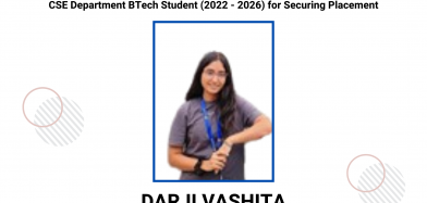 Congratulations Ms. Vashita Darji on Securing Placement in Microsoft