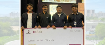 Congratulations to BTech Students on Securing 1st place at the Indian Institute of Technology Gandhinagar x Odoo Hackathon