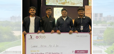 Congratulations to BTech Students on Securing 1st place at the Indian Institute of Technology Gandhinagar x Odoo Hackathon
